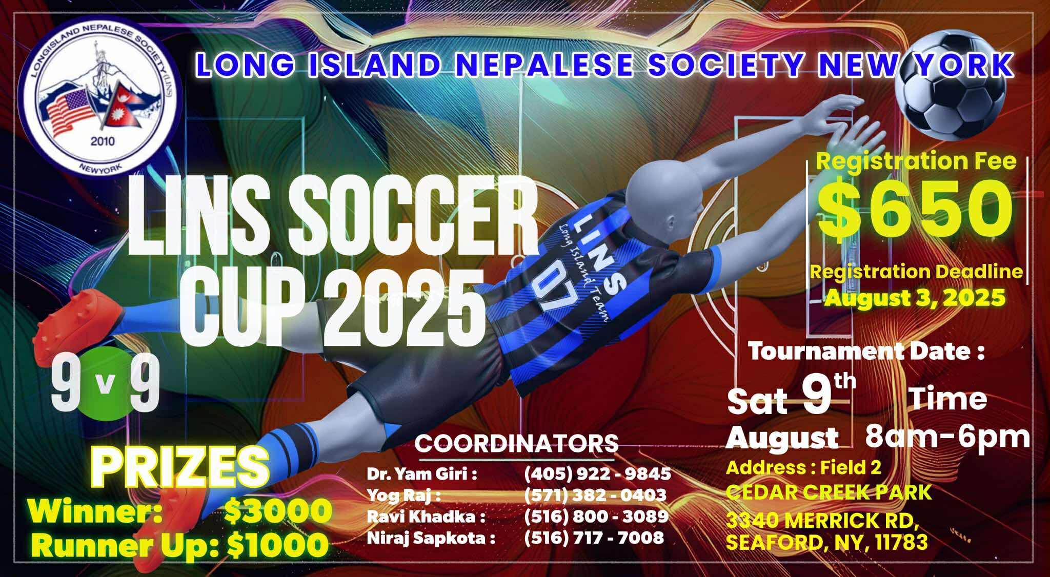LINS Soccer Cup 2025 Flyer